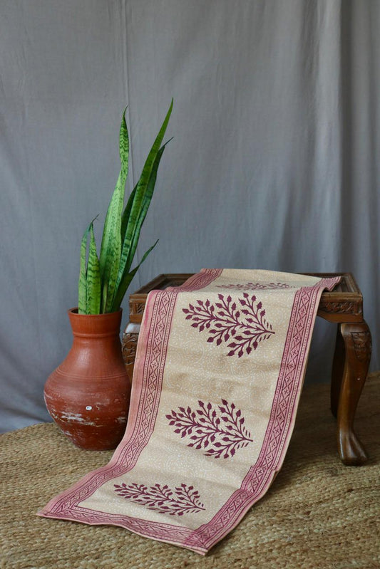 Blockprinted Table Runner-cotton