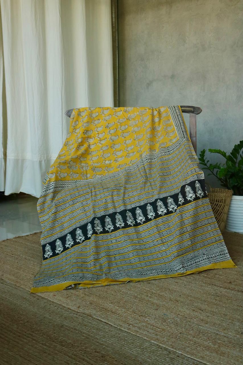 MULL COTTON PRINTED SAREE