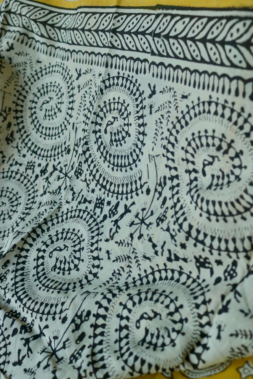 MULL COTTON PRINTED SAREE