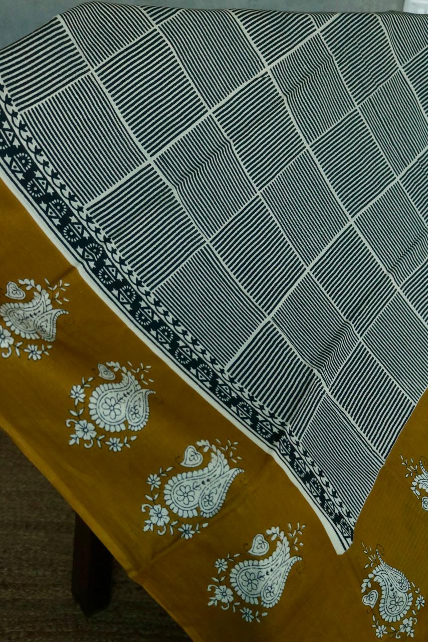 MULL COTTON PRINTED SAREE