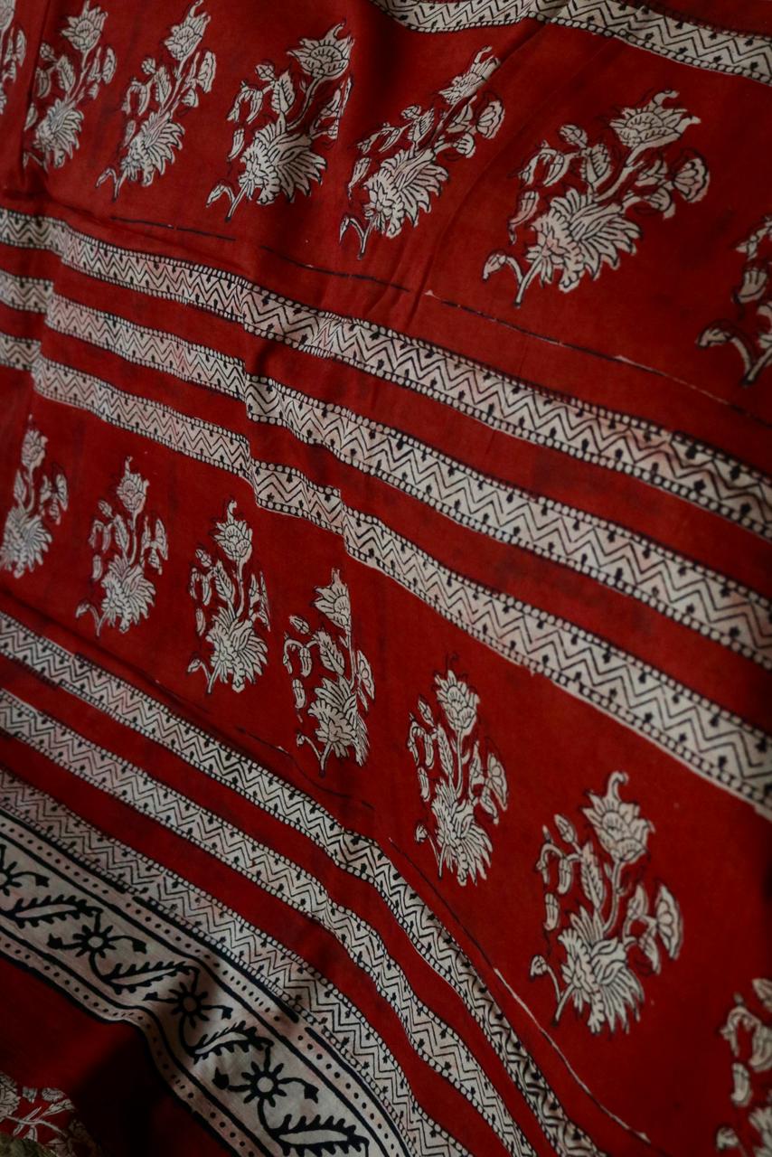 MULL COTTON PRINTED SAREE