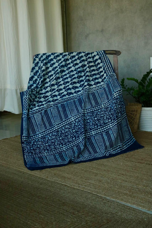 MULL COTTON PRINTED SAREE