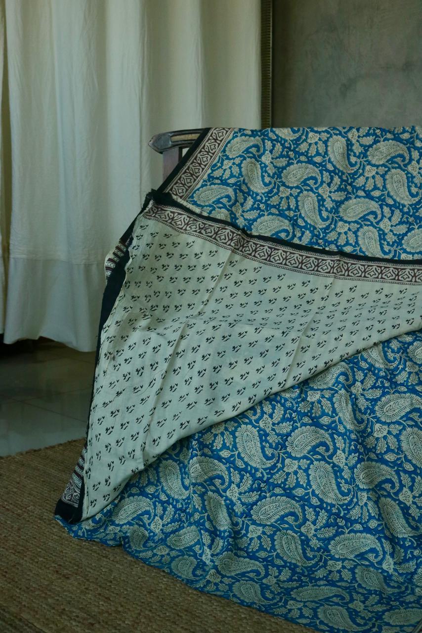MUL COTTON PRINTED SAREE