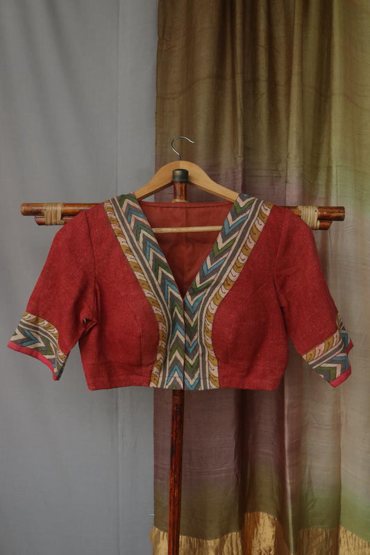 pen kalamkari blouse