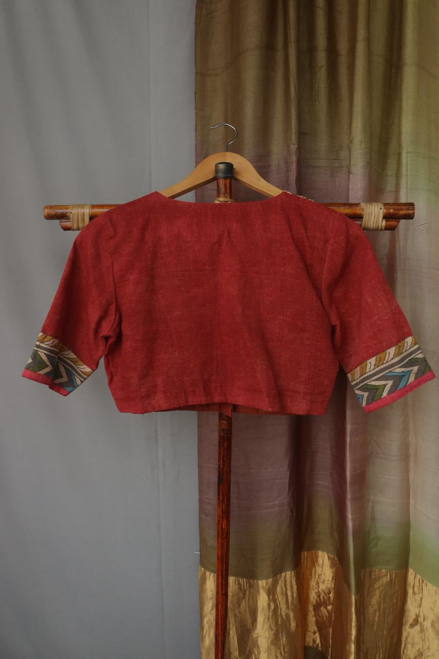 pen kalamkari blouse