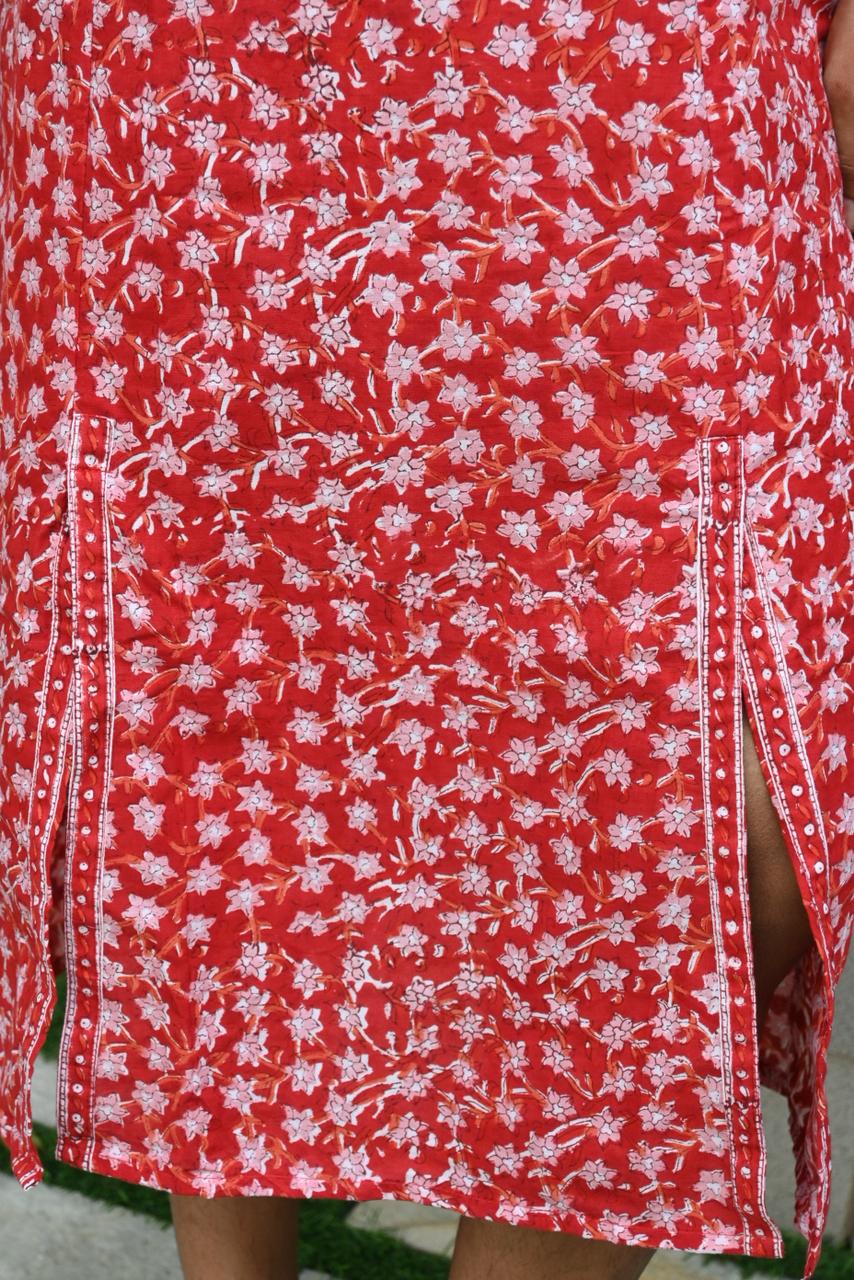 Blockprinted dress~Chameli