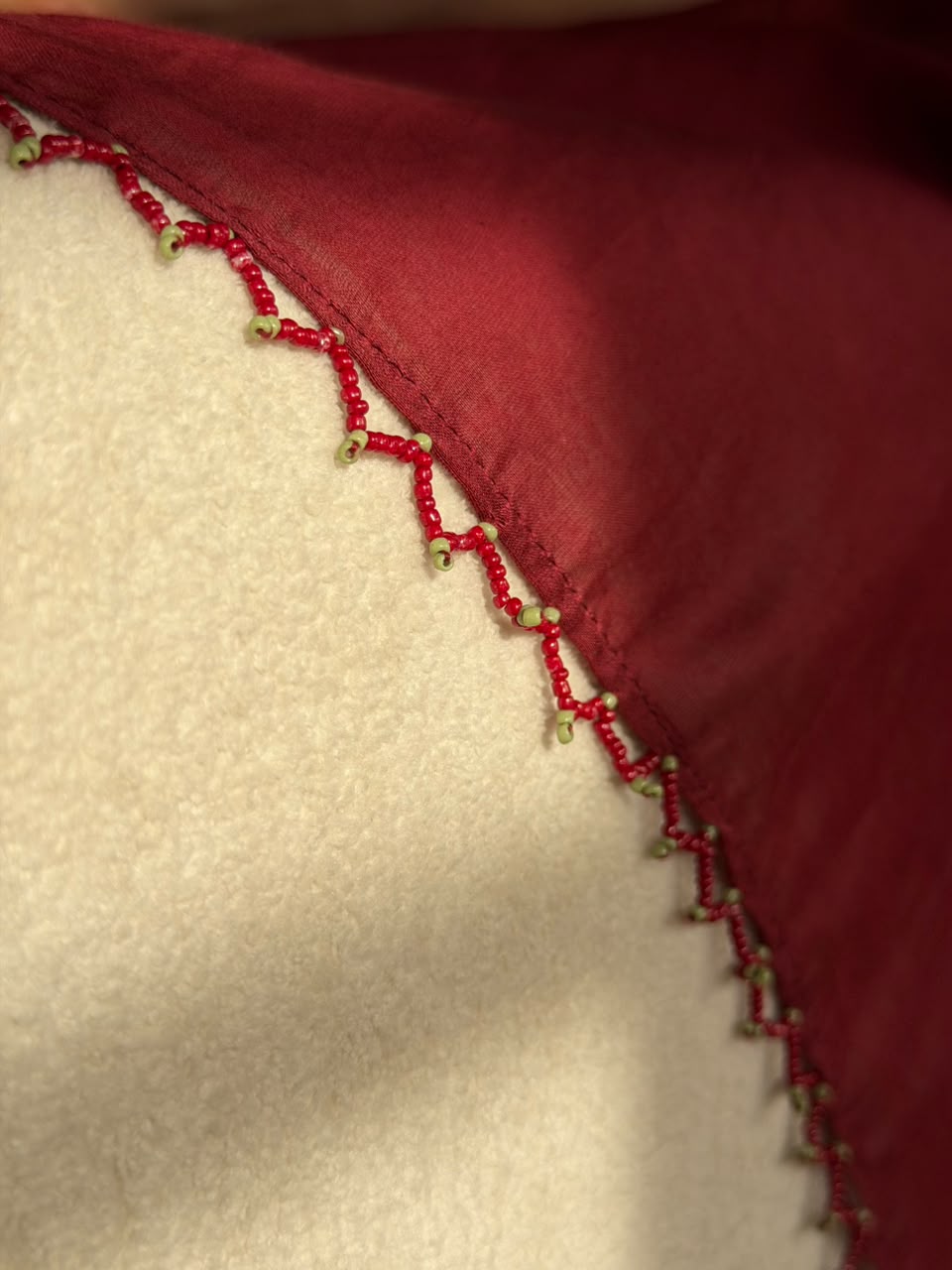 VAT-DYED CHANDERI SAREE WITH HAND CRAFTED PALLU