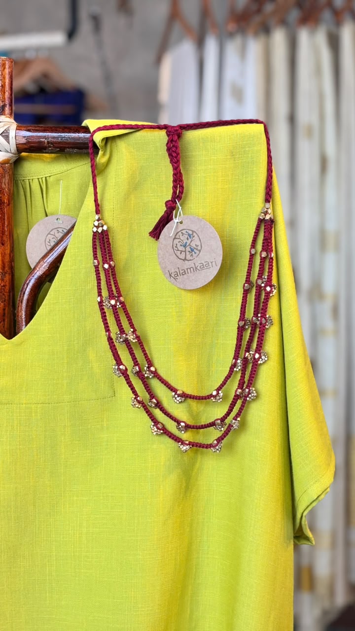 DHOKRA 3 LAYER NECKPIECE