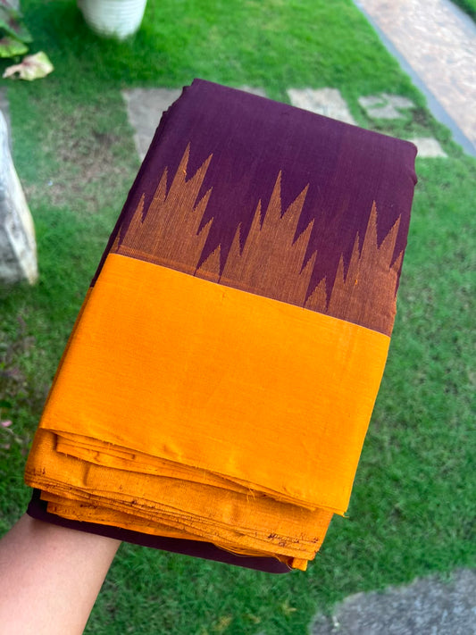 THAZHAMPOO KORAVAI BORDER CHETTINAD COTTON SAREE