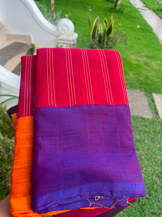 STRIPED CHETTINAD COTTON SAREE