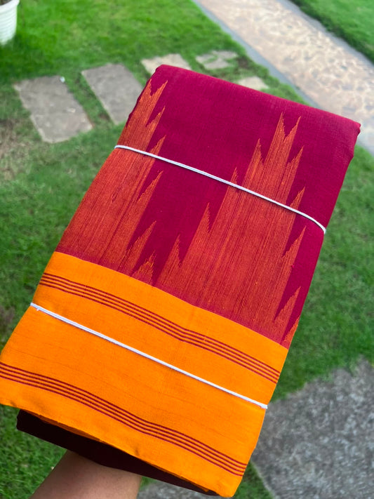 THAZHAMPOO KORAVAI BORDER CHETTINAD COTTON SAREE