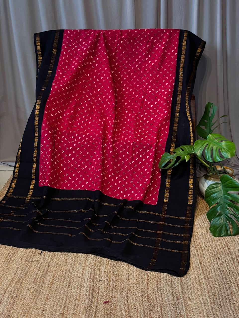 ATCHUKATTU PINK AND BLUE  SUNGUDI COTTON SAREE