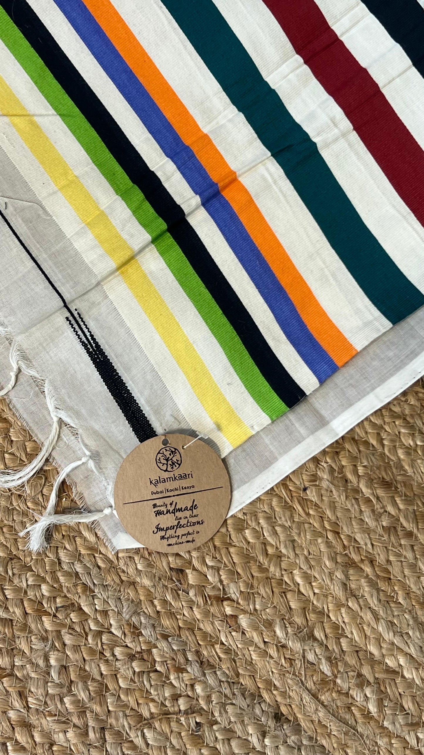 Gemini Striped Kara Saree