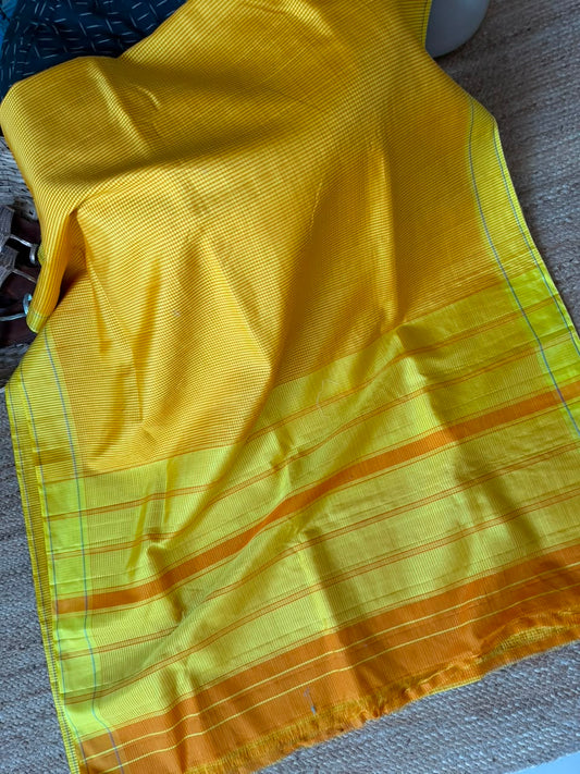 kooranadu saree yellow