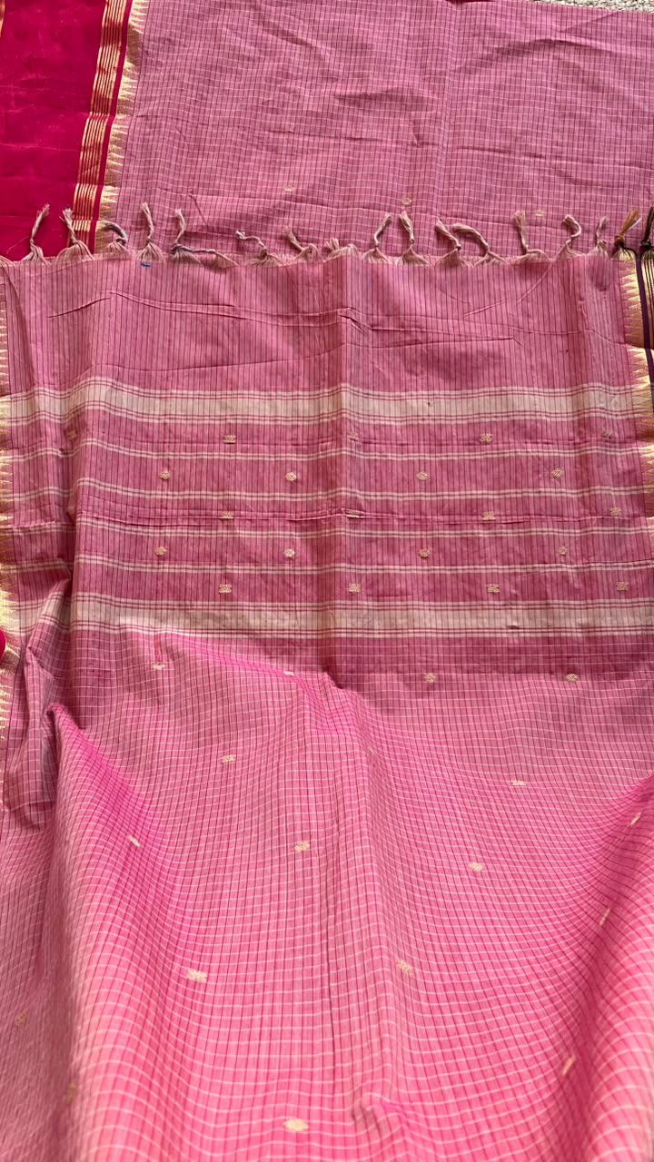 chettinad cotton saree PINK
