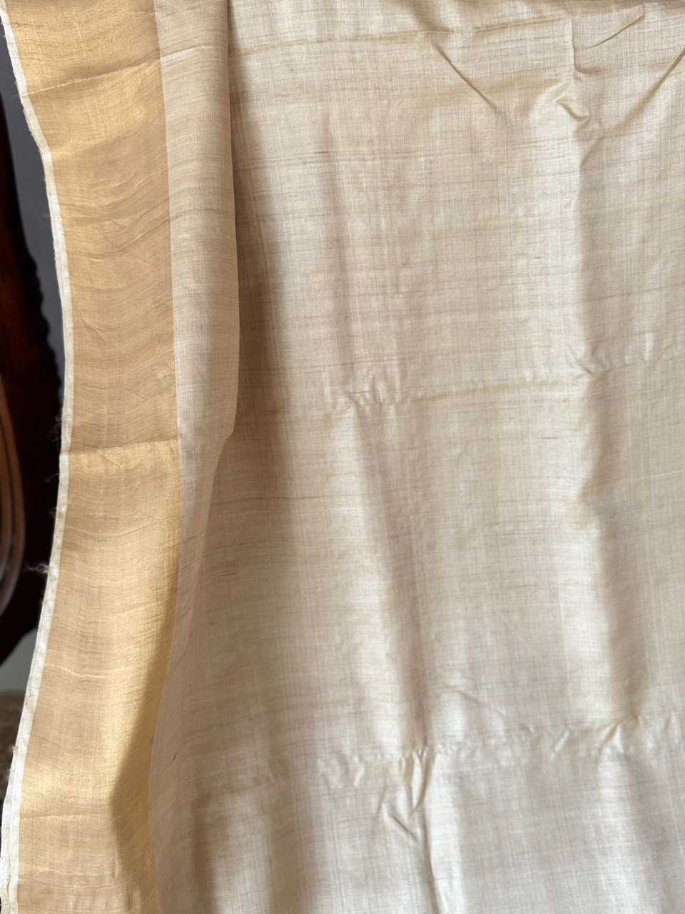 TUSSAR SAREE  PLAIN BORDER AND BODY