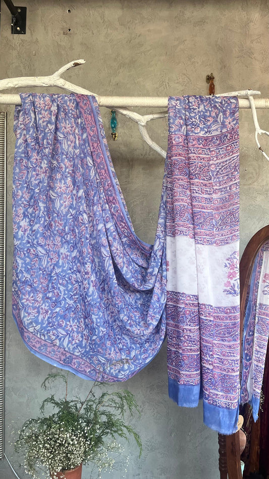 sanganeri printed georget saree
