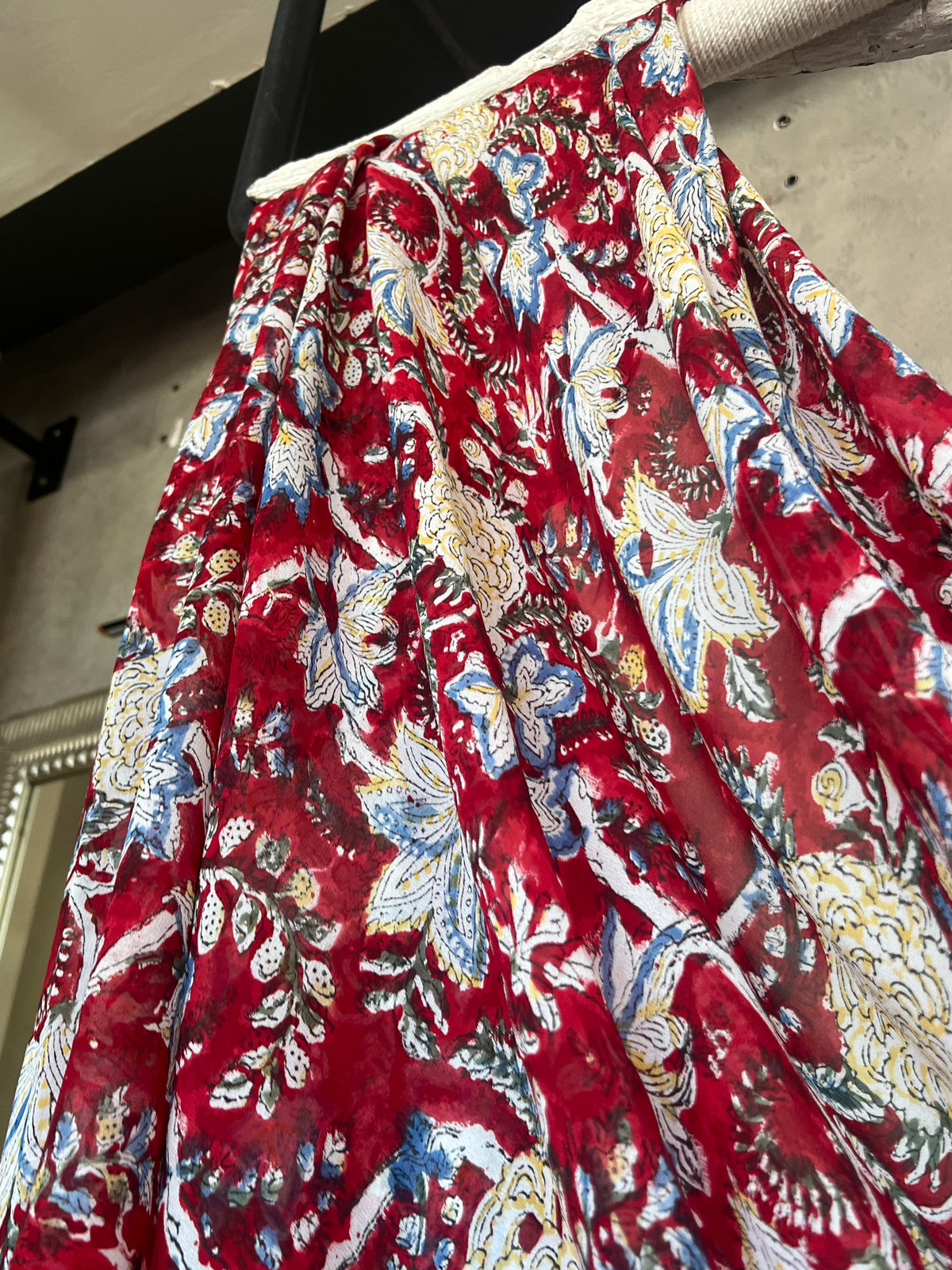 sanganeri printed georget saree