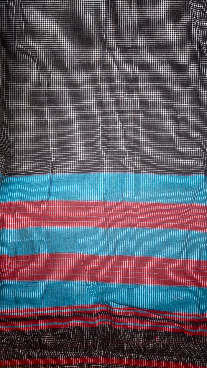 patteda anchu saree PINK BLUE