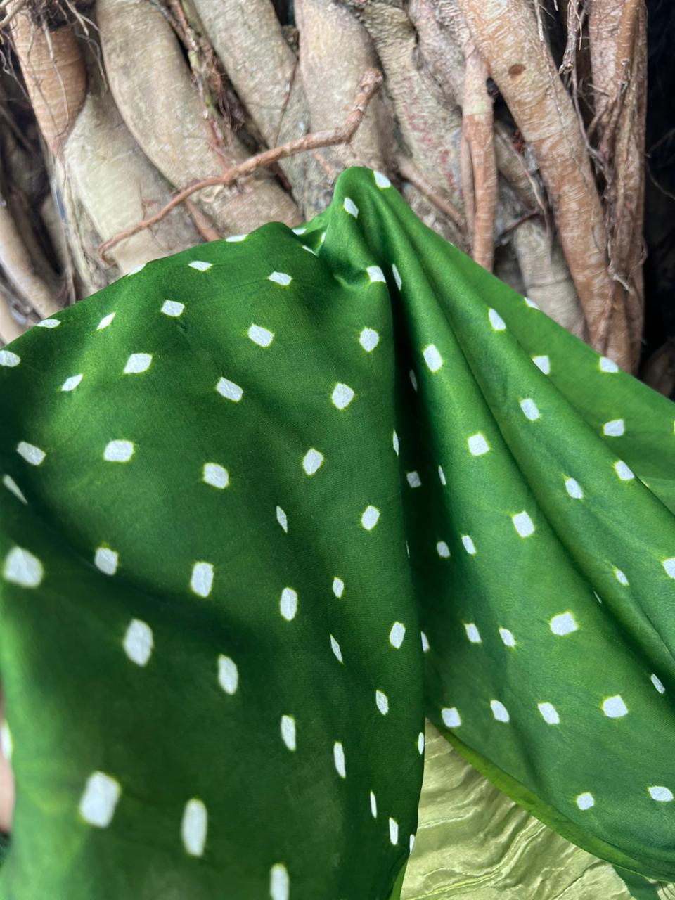 MODAL SILK BANDINI _OLIVE GREEN