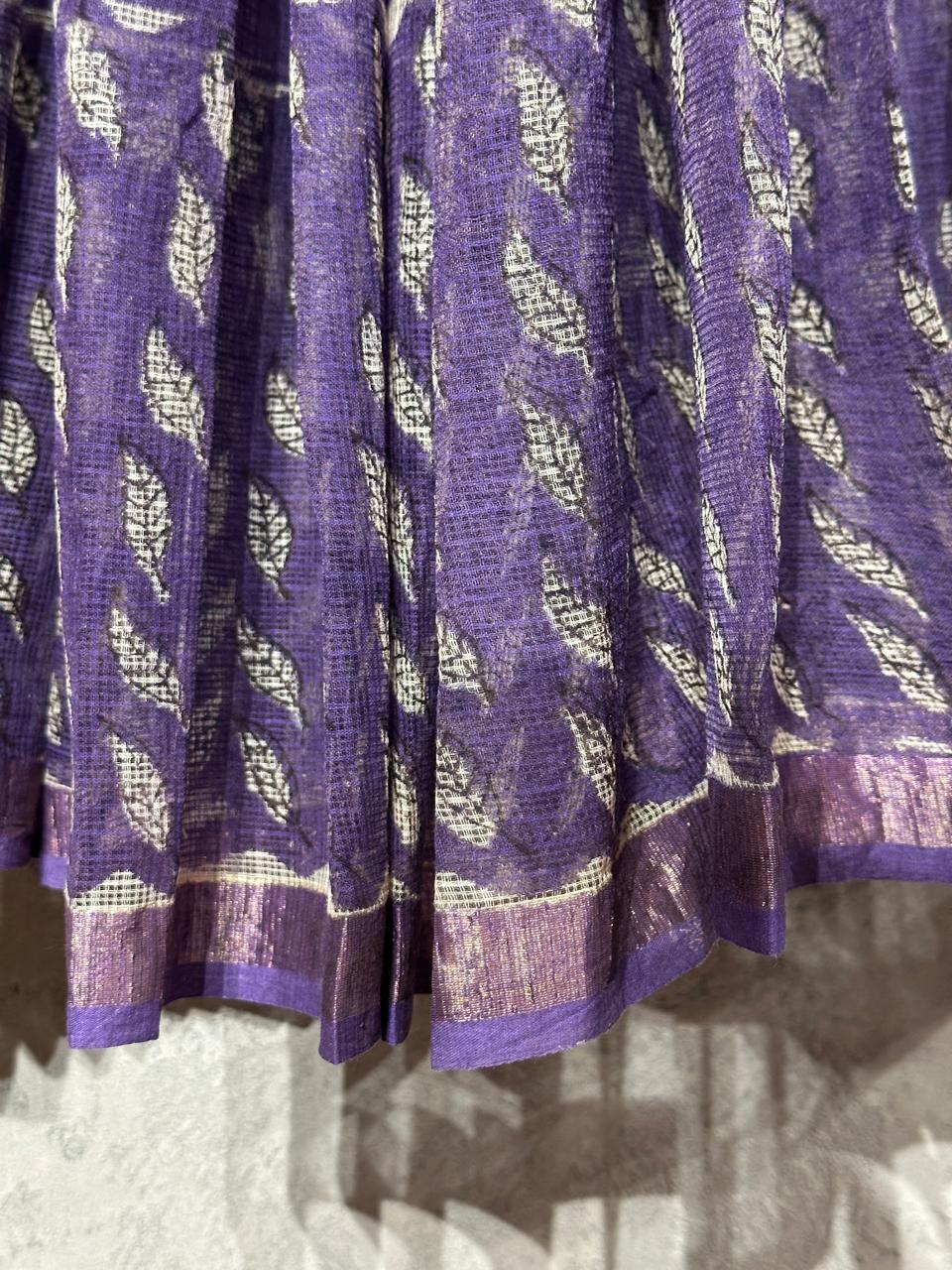 HAND BLOCK PRINTED KOTA SAREE