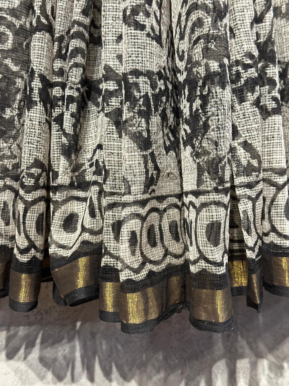 HAND BLOCK PRINTED KOTA SAREE