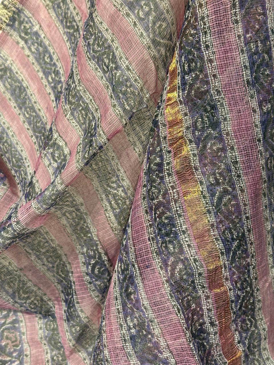 HAND BLOCK PRINTED KOTA SAREE