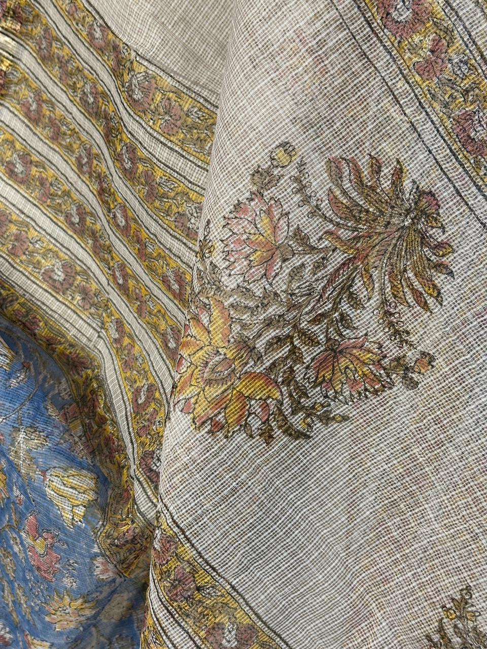 HAND BLOCK PRINTED KOTA SAREE