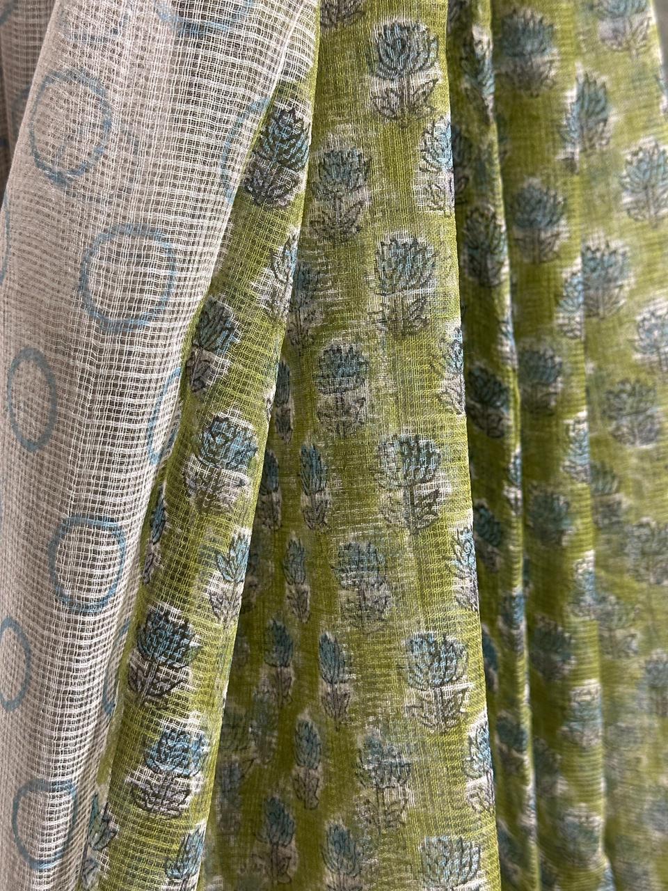 HAND BLOCK PRINTED KOTA SAREE