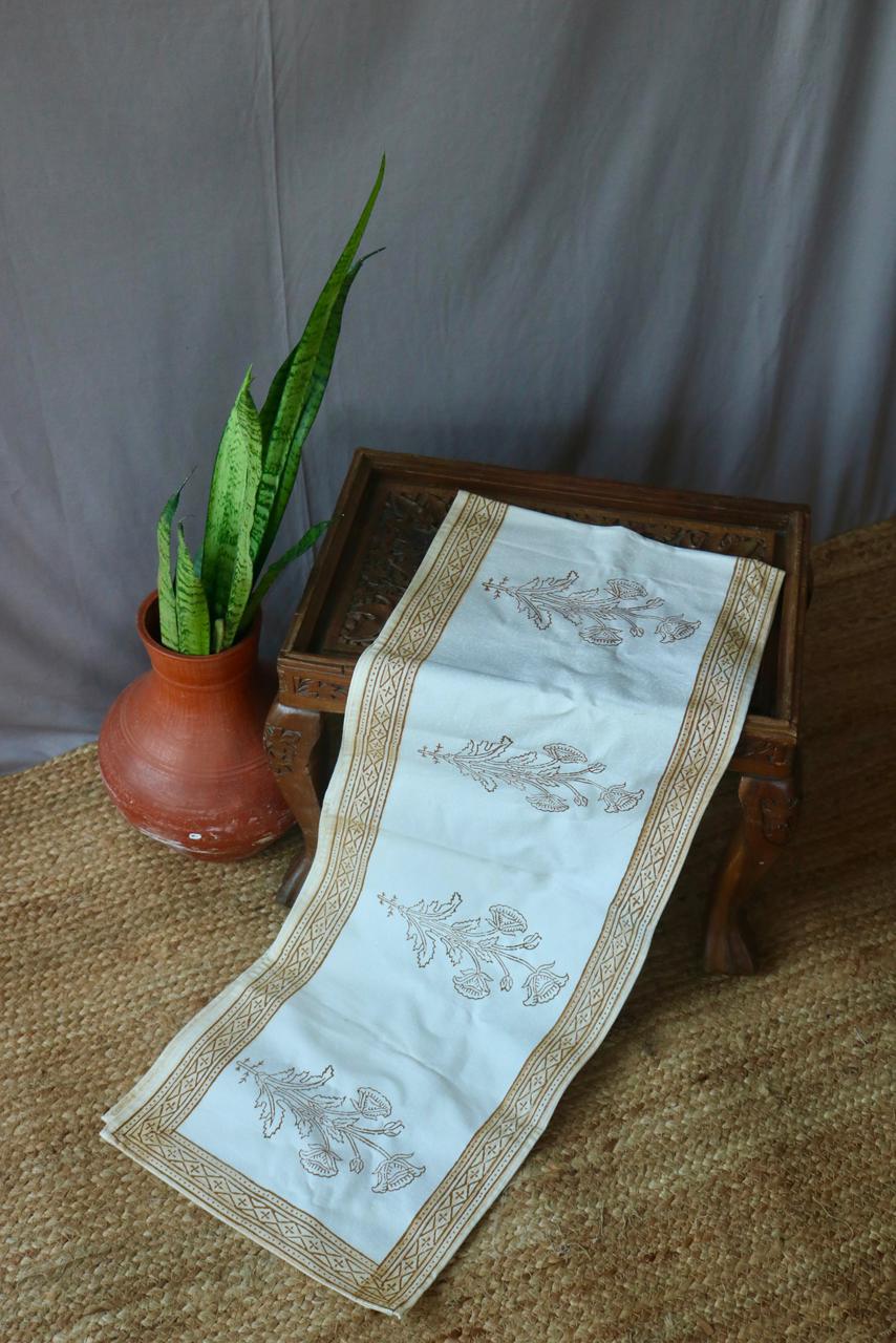 Blockprinted Table Runner-cotton