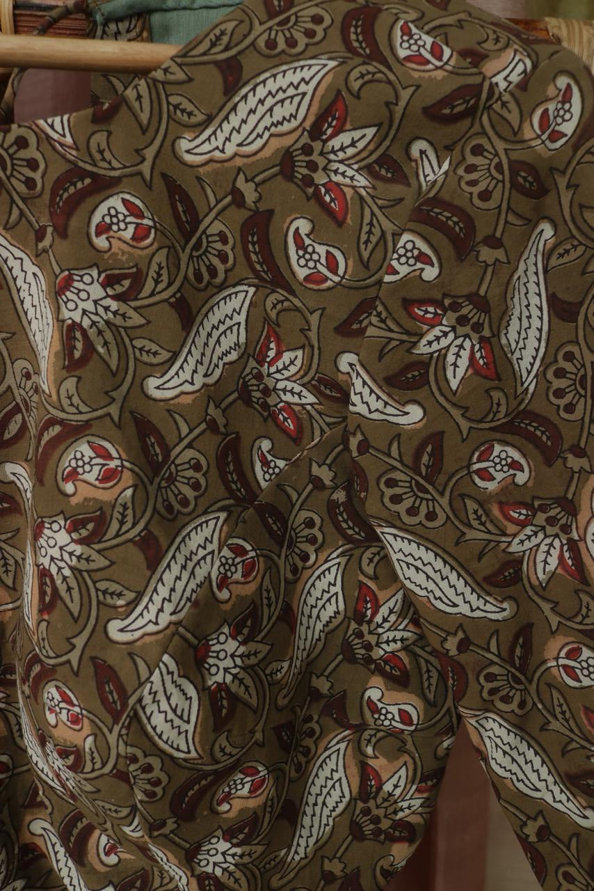 Printed cotton blouse