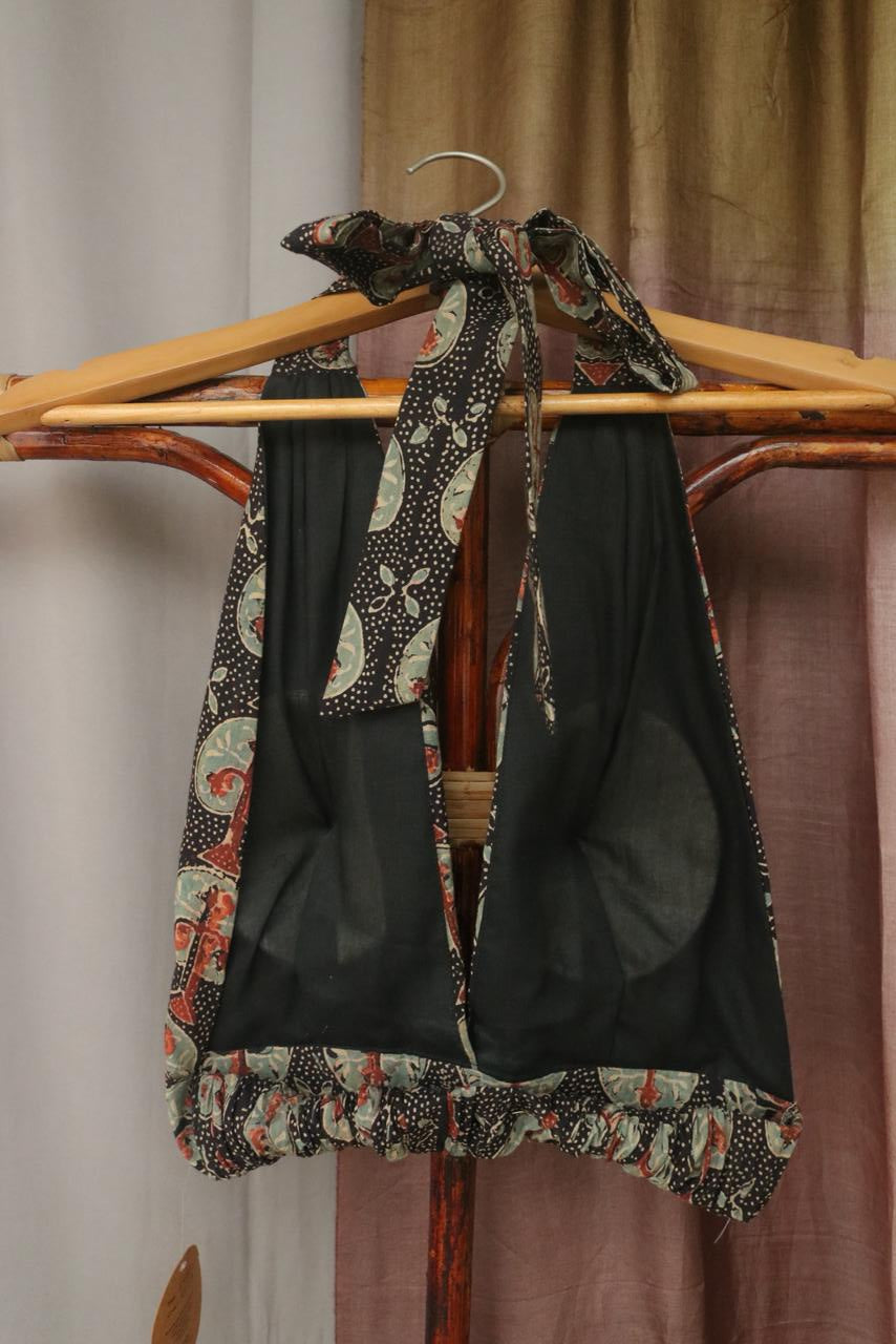 Ajrak Halter Neck Blouse