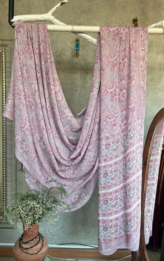 sanganeri printed georget saree