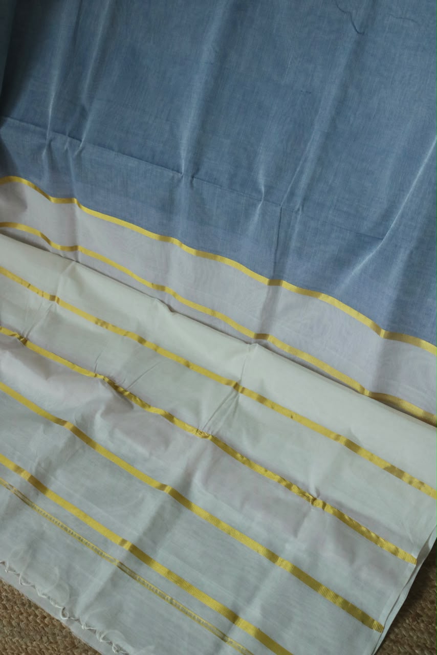 Rainbow Casatta Kasavu Saree